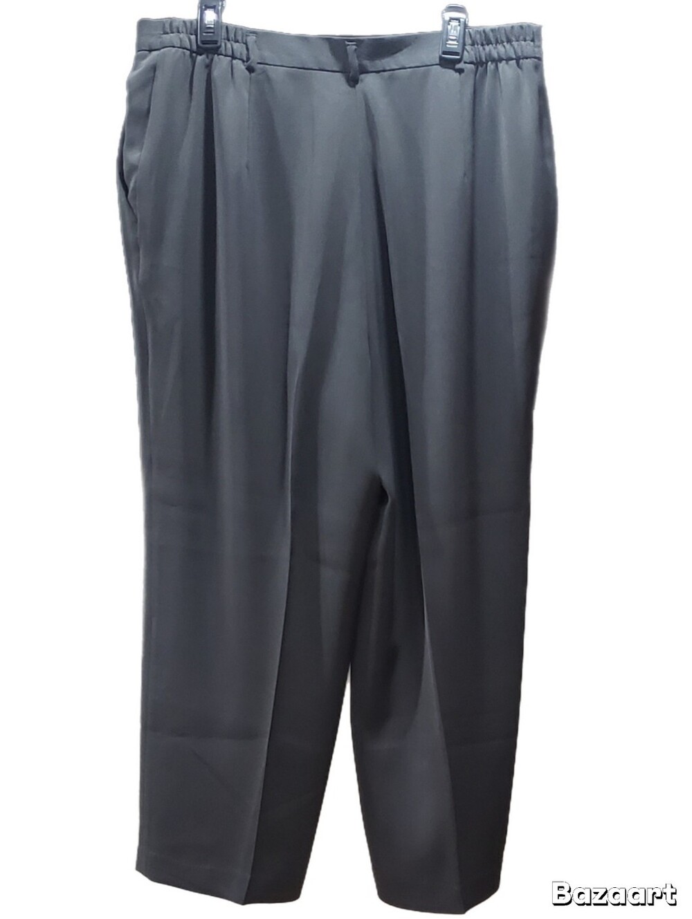 AK Anne Klein Fully Lined Women's Dark Gray Trousers, 18W - Picture 7 of 16